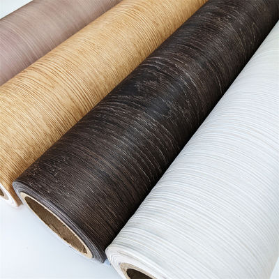 Semi rígida textura de la madera PVC interior de la lámina para el proceso de laminación