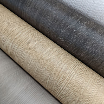 Película de laminado de PVC de 1400 mm de ancho de papel de PVC de madera para decoración de gabinetes