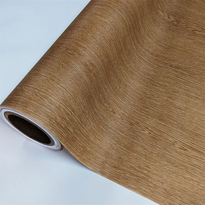 Película de PVC de grano de madera de larga duración para armarios Prensa de vacío de ancho de 1400 mm