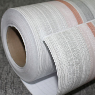 0.1mm-0.15mm PVC libre de cáscara y pegamento Papel de pared de alto brillo Toque suave